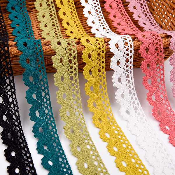 High Quality Soft Crochet Lace Trim Vintage Cotton Eyelet Ribbon Lace Trim For Clothing