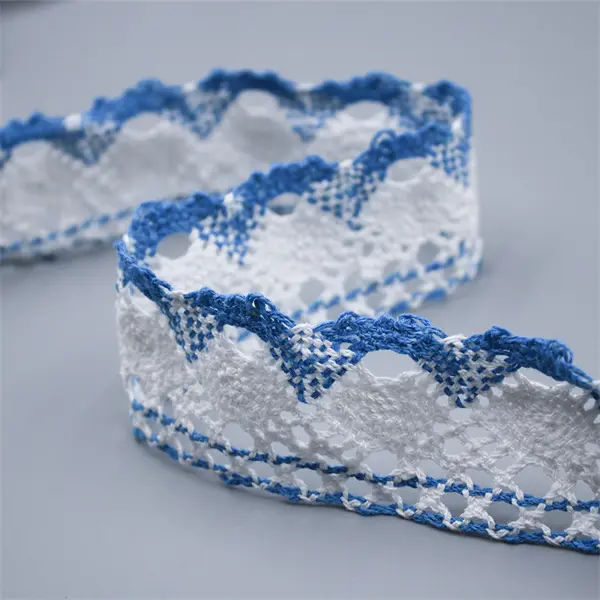 Hot Sale Border Lace Polyester Cotton Trim Skin-Friendly Embroidery Crochet Lace Trim For Clothing5