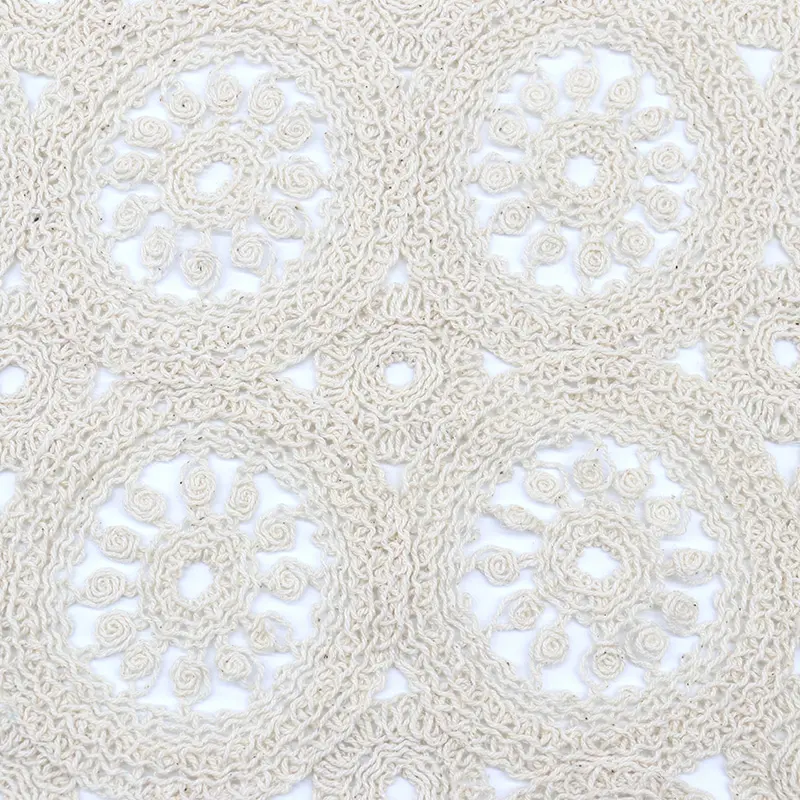 Hot Selling Three Dimensional Rope Fashion Hollow Out Fabric For Summer Garment5