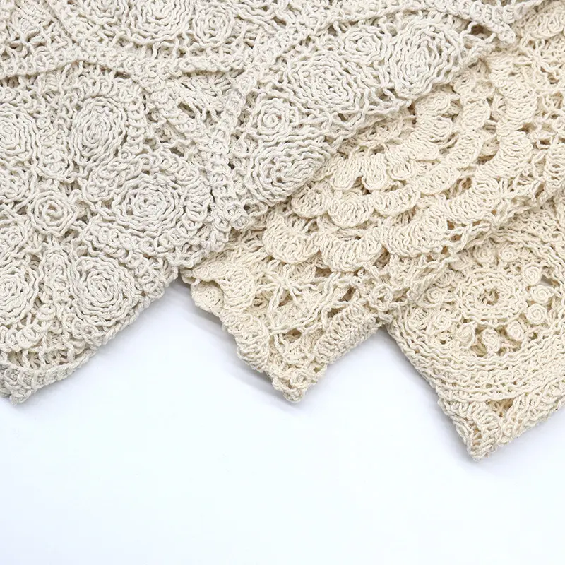 Hot Selling Three Dimensional Rope Fashion Hollow Out Fabric For Summer Garment3