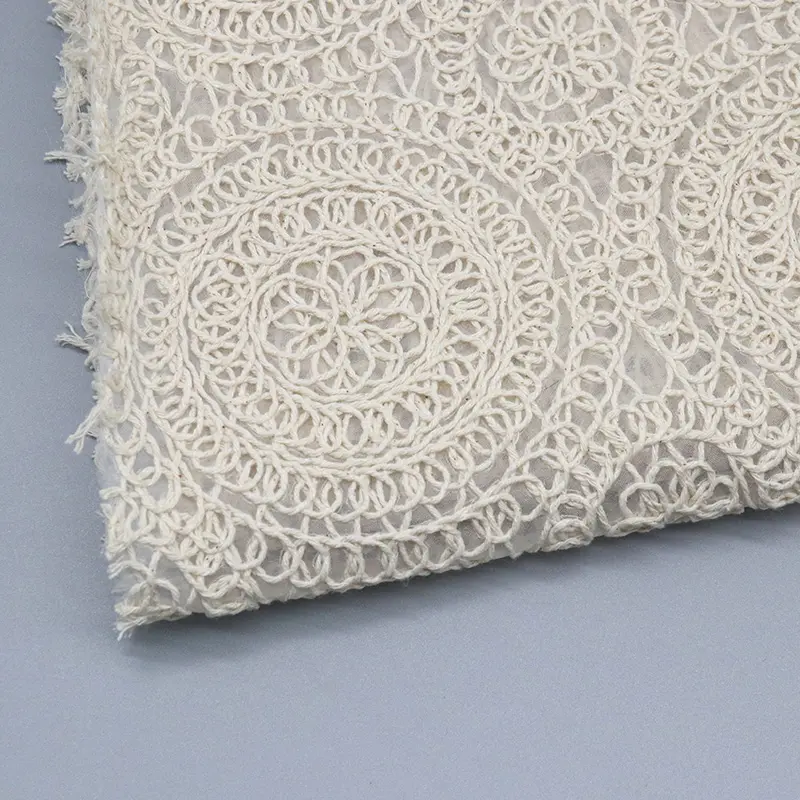 Hot selling polyester cotton guipure lace fabric embroidery geometry luxury lace fabric for clothing2.jpg